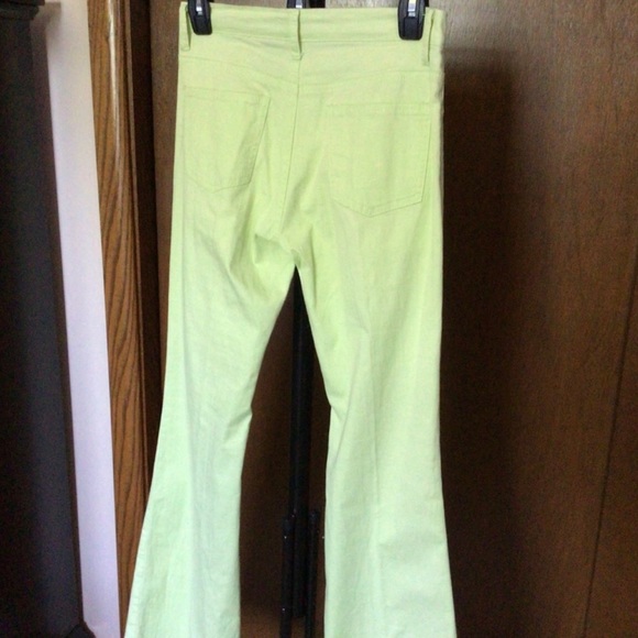 Cute Flare Bell Bottom Fitted Pants by Gimos, Light Green, Sz 11/12 run small - Picture 9 of 11
